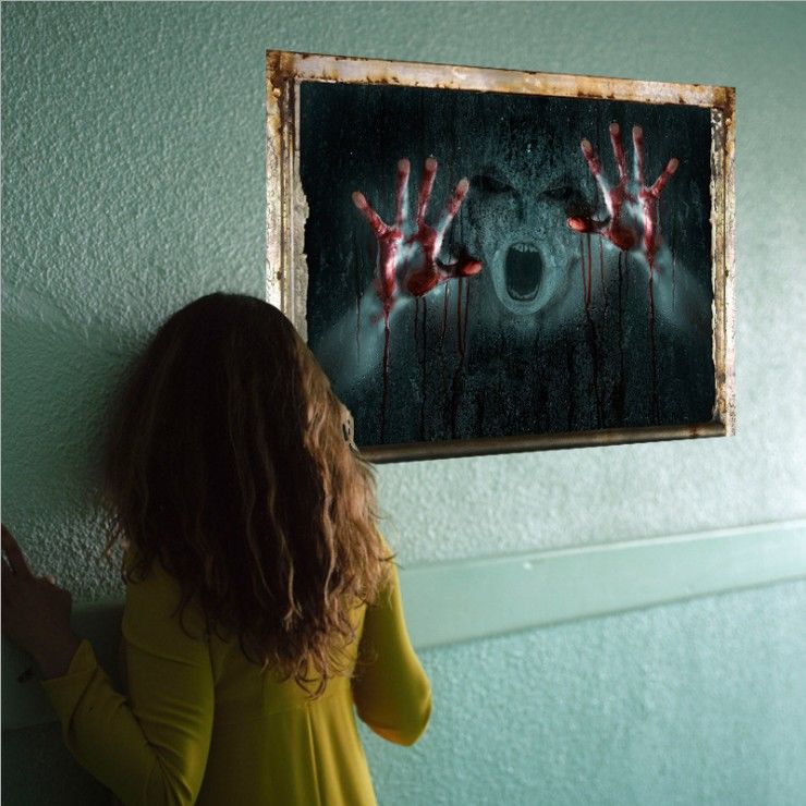 3D Halloween Ghost Festival Wall Sticker