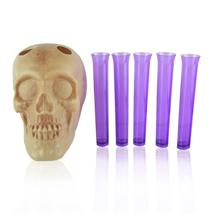 Halloween Bar Bartending Wine Rack Skull Wine Glass