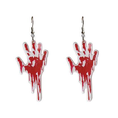 Halloween Horror Skull Shape Acrylic Earrings