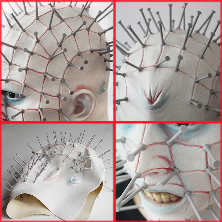 Creative Horror Ghost Chasing Soul Headgear Nail Mask