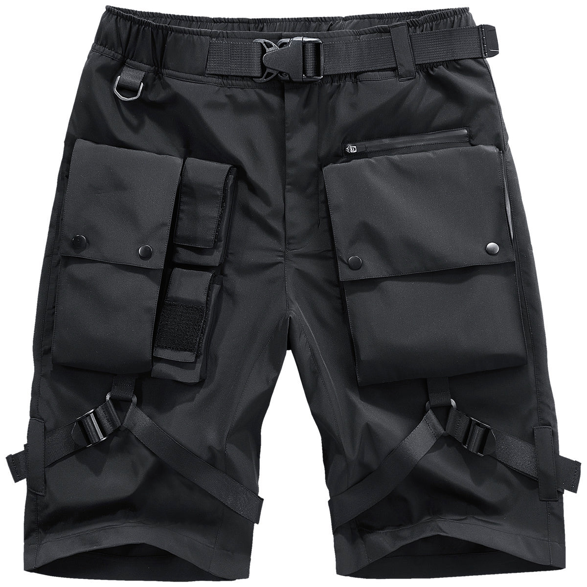 Men's Summer Loose Fitting Sports Quick Drying Casual Black Shorts