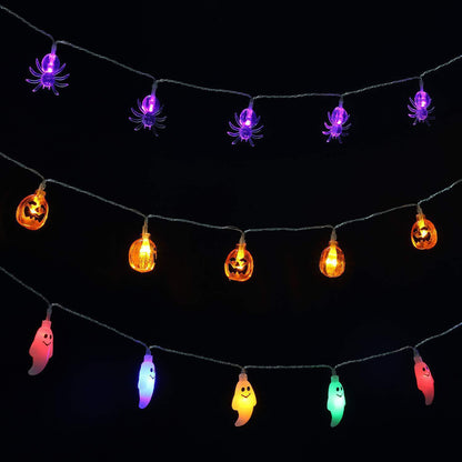 Halloween Decoration Lights Bat String Lights For Garden Gate Yard Halloween Christmas Decoration