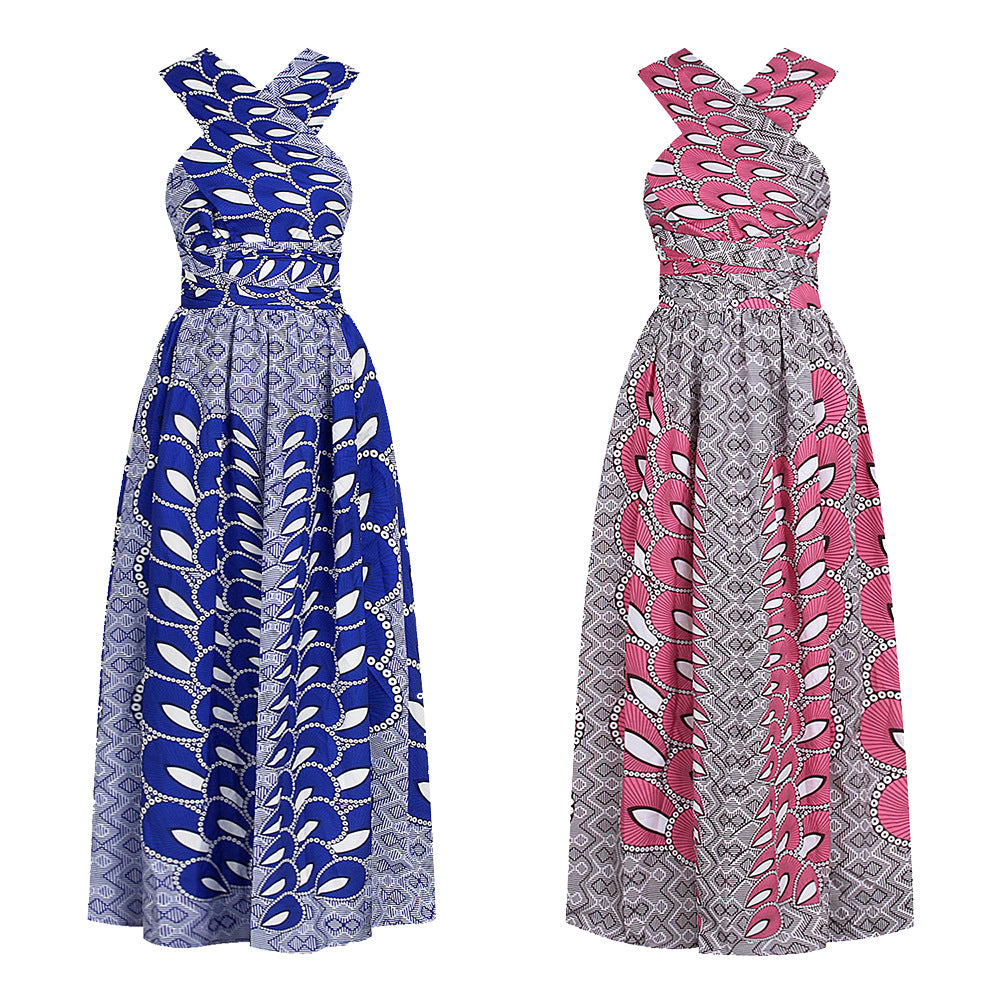 African Print Tie-up Dresses