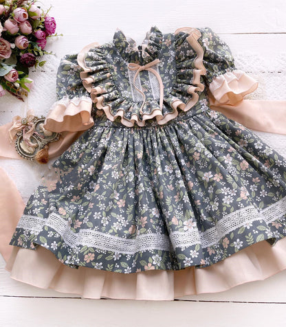 Girl Lolita Floral Princess Dress