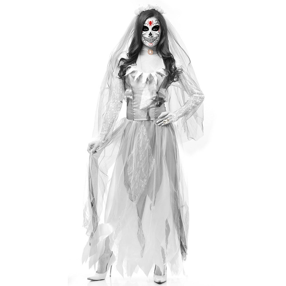 Halloween new zombie bride dress