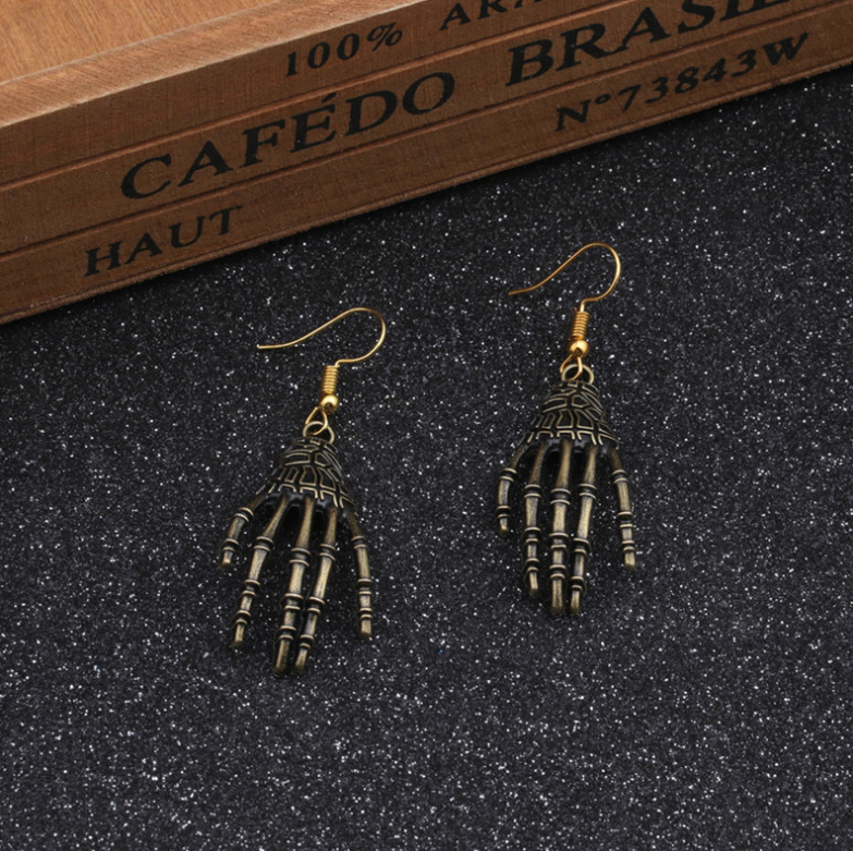 Halloween shin bone earrings