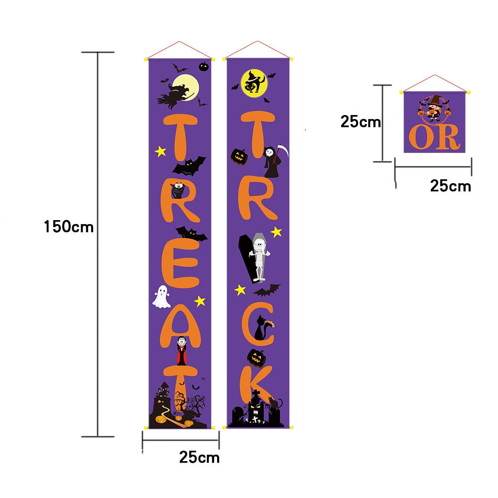 Halloween decoration outdoor banner halloween couplets