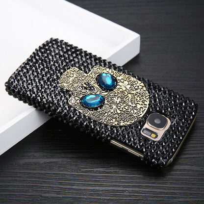 Skull Rhinestone Mobile Phone Shell