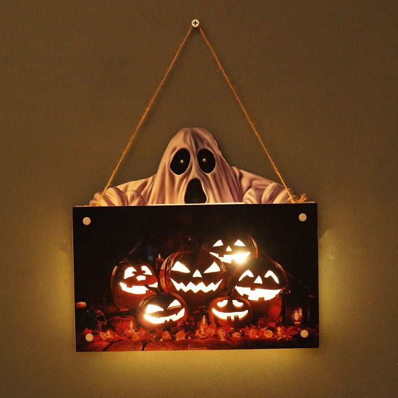 Halloween House Sign Ambient Night Light