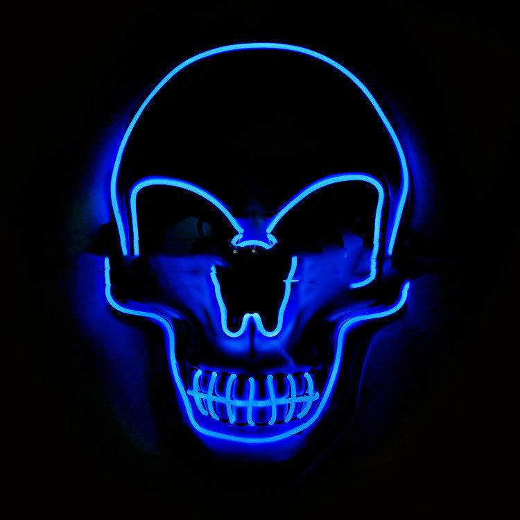 Skull LED Glowing Halloween Mask