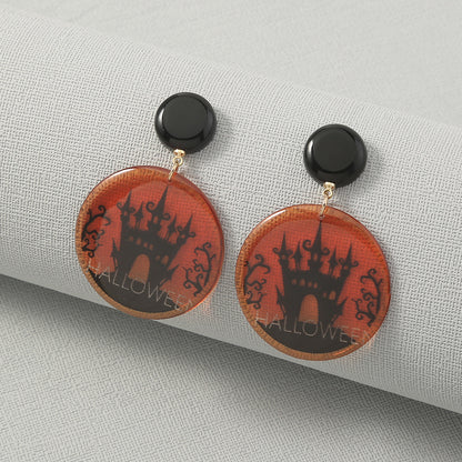 Simple Geometric Personality Halloween Earrings