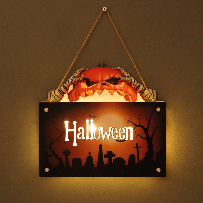 Halloween House Sign Ambient Night Light