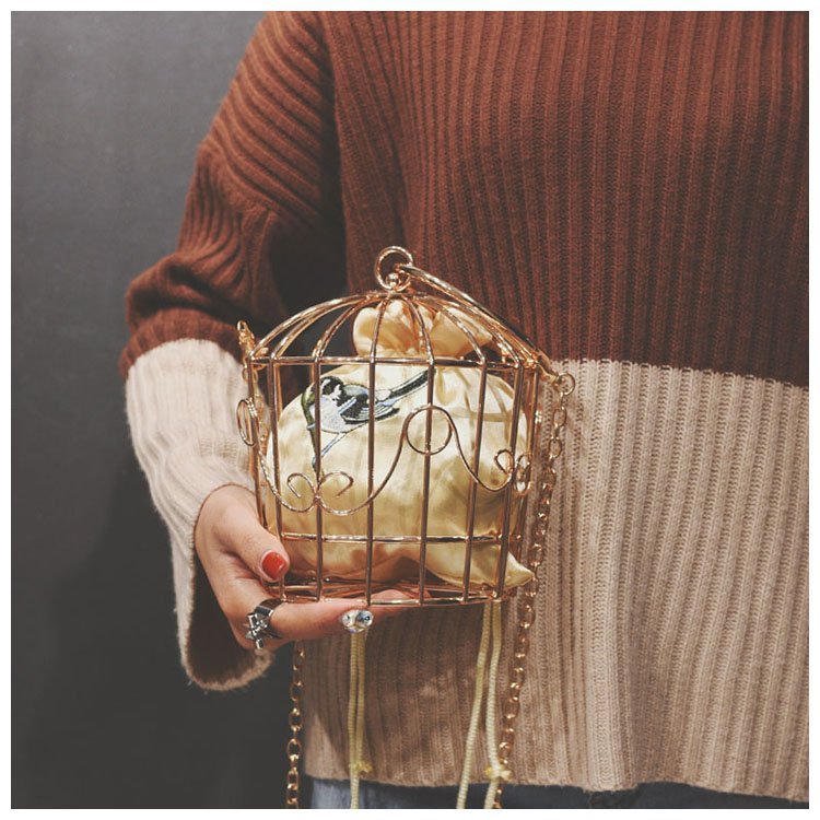 Handbag birdcage shoulder bag