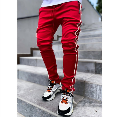 Men's Multi-pocket Reflective Pants