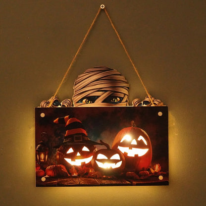 Halloween House Sign Ambient Night Light