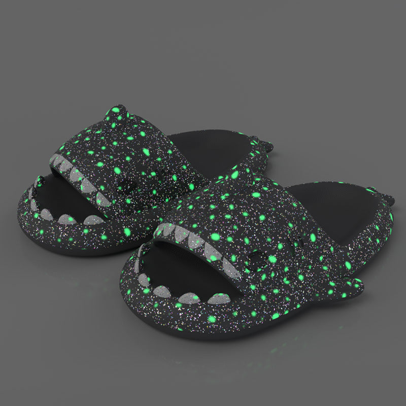 Shark Starry Night Light Slippers