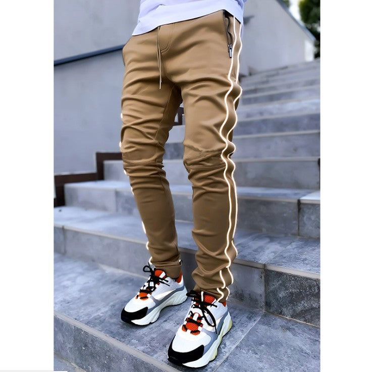 Men's Multi-pocket Reflective Pants