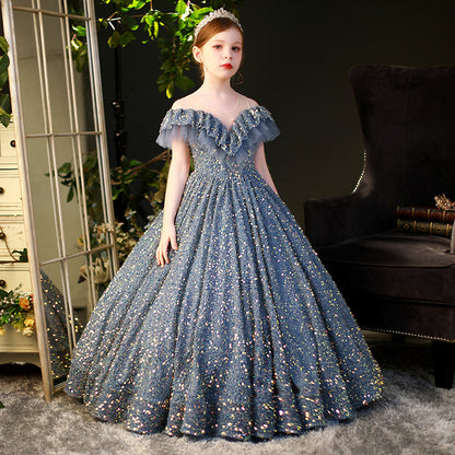 Children's Sequined Princess Dress