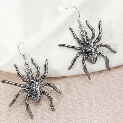 Metal Spider Earrings Halloween Earrings