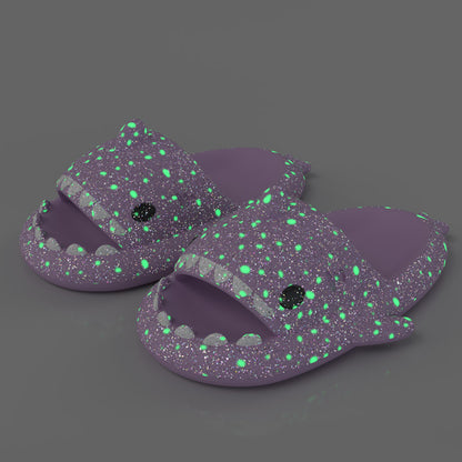 Shark Starry Night Light Slippers