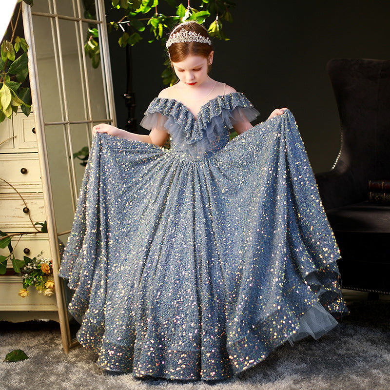 Children's Sequined Princess Dress