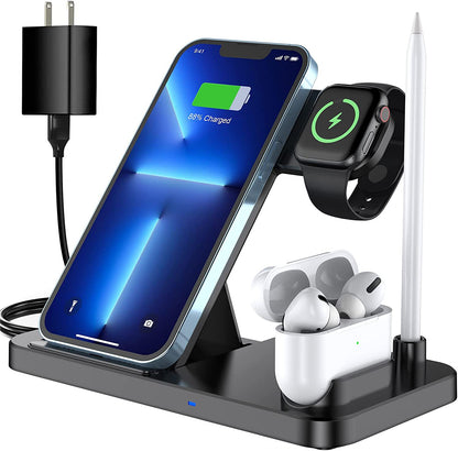 Foldable 4-in-1 Wireless Charger