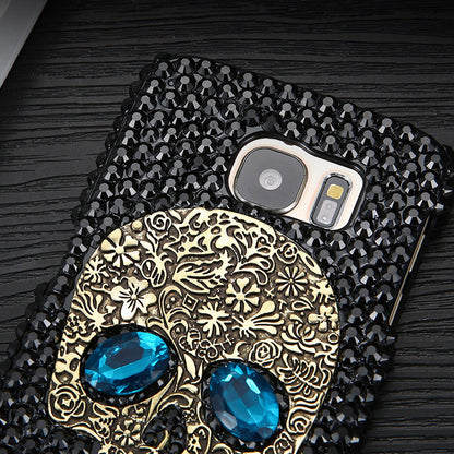 Skull Rhinestone Mobile Phone Shell