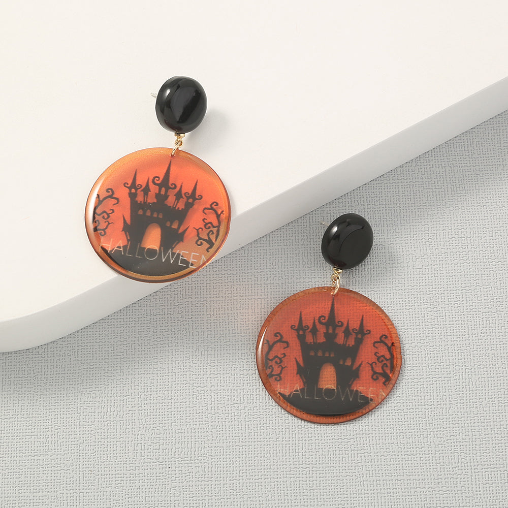 Simple Geometric Personality Halloween Earrings