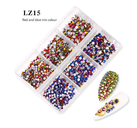 Nail Art Flat Rhinestone Set