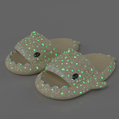 Shark Starry Night Light Slippers