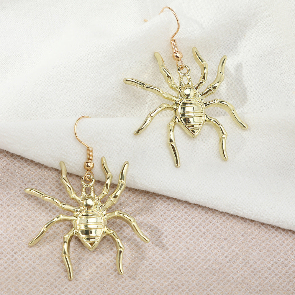 Metal Spider Earrings Halloween Earrings