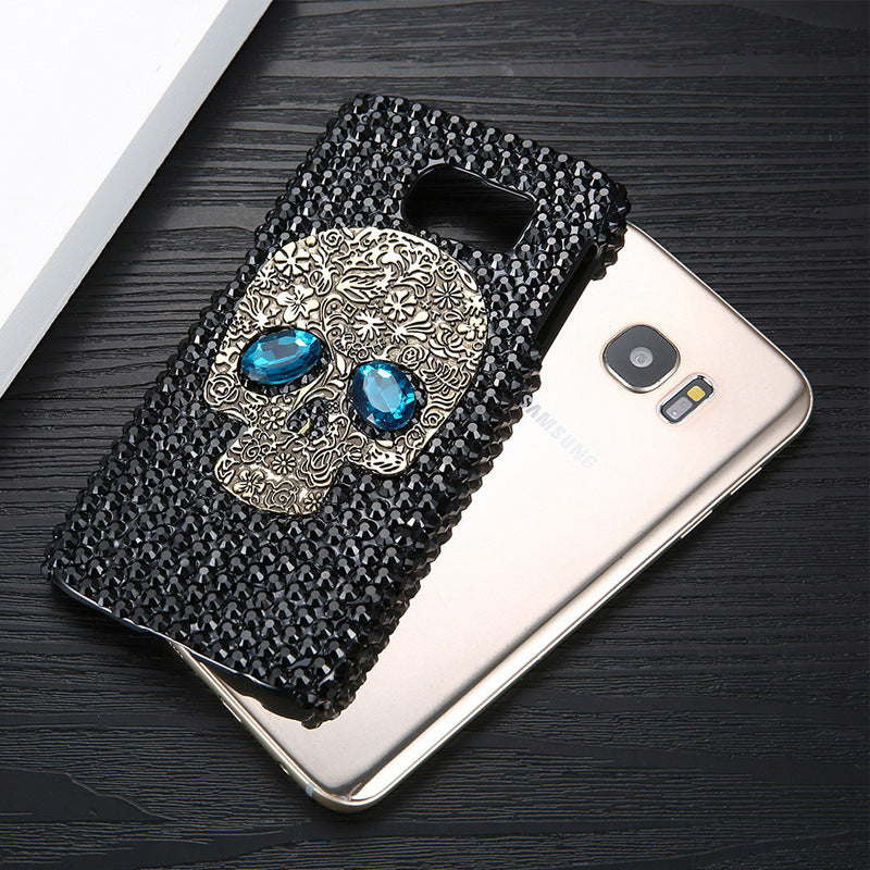 Skull Rhinestone Mobile Phone Shell