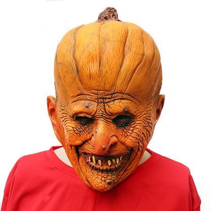 Halloween Easter Pumpkin Cosplay Latex Mask Scary Halloween Carnival Dress Up Headgear Props