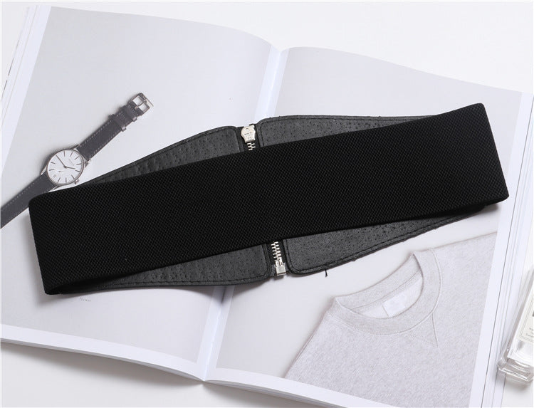 All-match Super Wide Belt With Shirt Waist And Wide Girdle