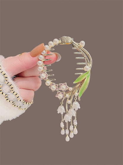 Ancient Coiffure Flower Grip Clip