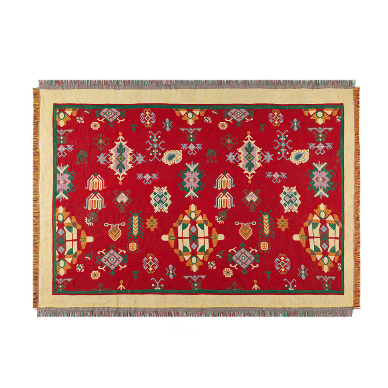 Boho Ethnic Casual Blanket Decor Retro American