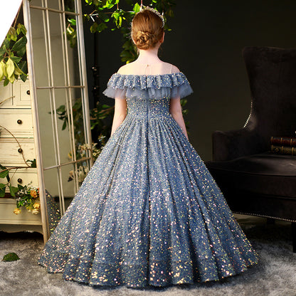 Children's Sequined Princess Dress