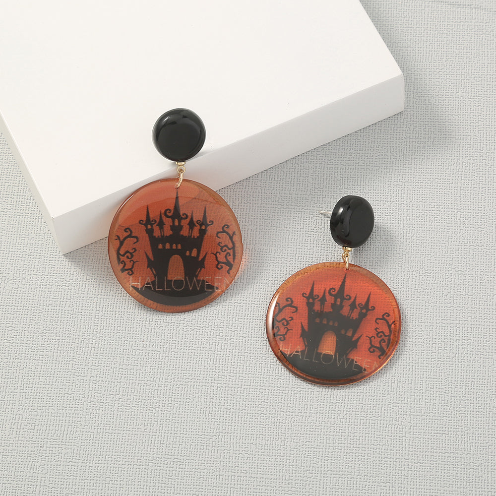 Simple Geometric Personality Halloween Earrings