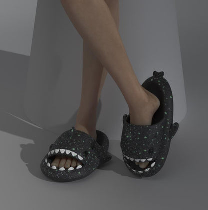 Shark Starry Night Light Slippers