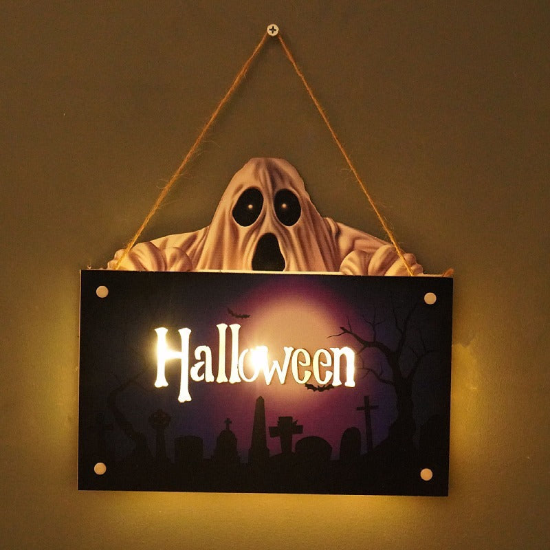 Halloween House Sign Ambient Night Light