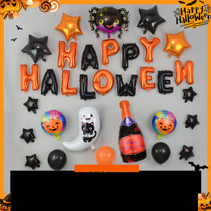 Halloween Set Ghost Festival Bar Party Aluminum Film Balloon