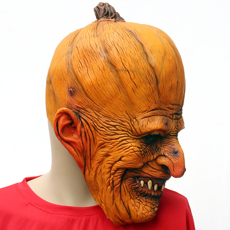 Halloween Easter Pumpkin Cosplay Latex Mask Scary Halloween Carnival Dress Up Headgear Props