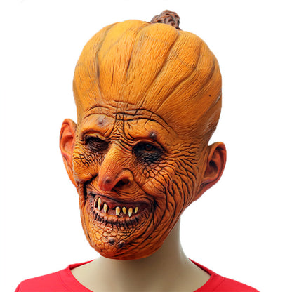 Halloween Easter Pumpkin Cosplay Latex Mask Scary Halloween Carnival Dress Up Headgear Props