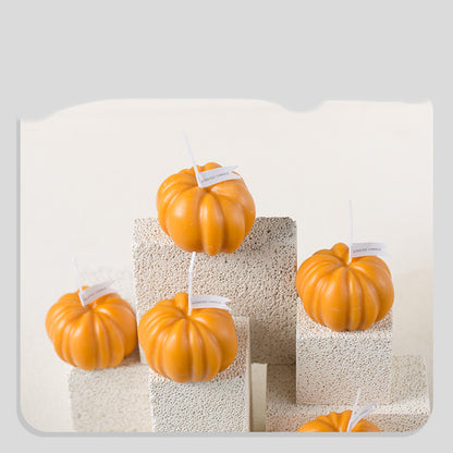 Fake Pumpkin Candle Halloween Gift