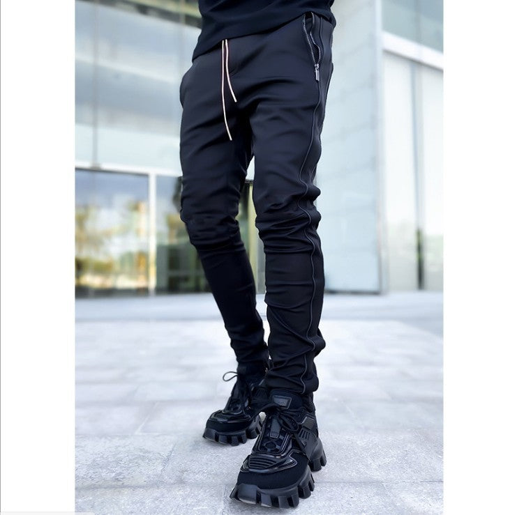 Men's Multi-pocket Reflective Pants