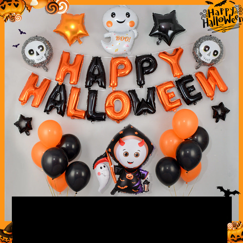 Halloween Set Ghost Festival Bar Party Aluminum Film Balloon